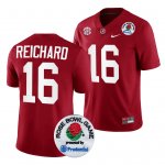 Men's Alabama Crimson Tide #16 Will Reichard 2024 Rose Bowl Crimson NCAA Playoff College Football Jersey 2403AJTQ8